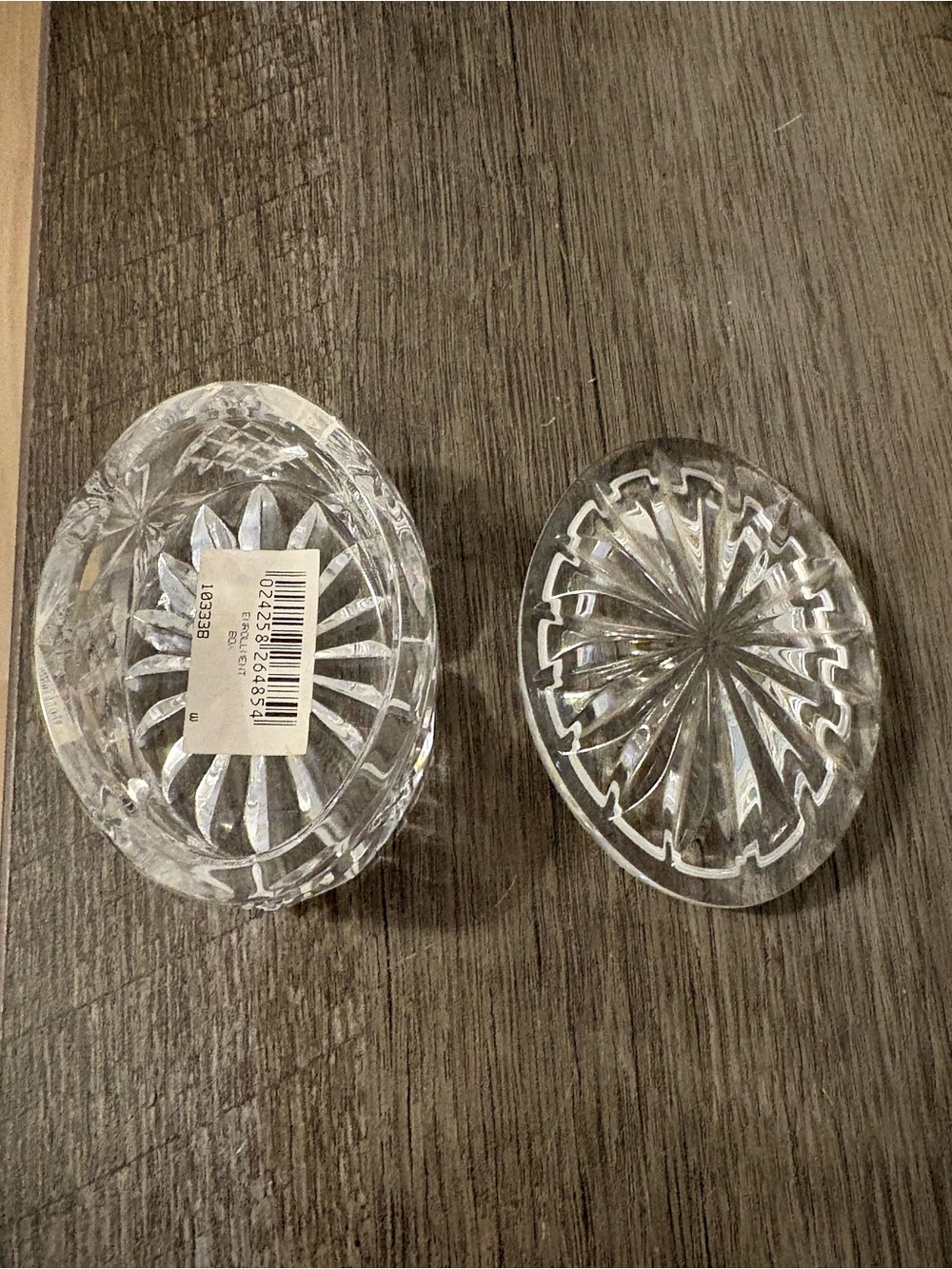 Vintage Waterford Crystal Oval Trinket
Box with Lid. Marked WS1999  , 2.75” - Picture 6 of 11